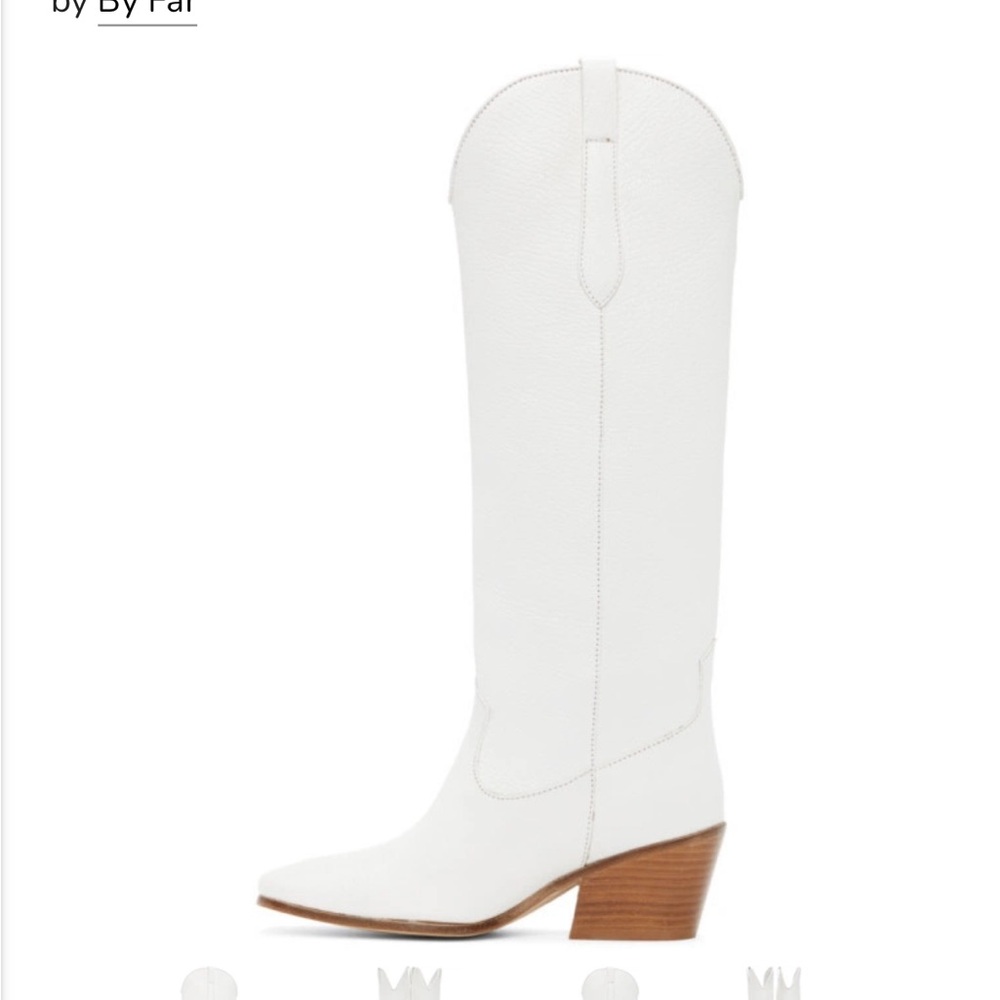 BY FAR White Willa Boots